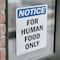 Signmission For Human Food Only, 12 in W x Rectangle, Vinyl Decal OS-2PACK-NS-D-1218-V-12852 - alternate 6